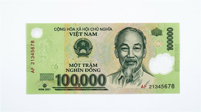 베트남 100,000동 지폐